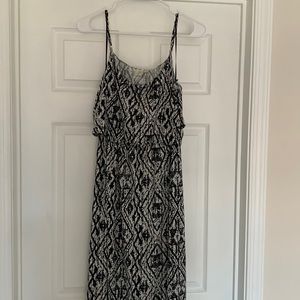 Black and white maxi dress